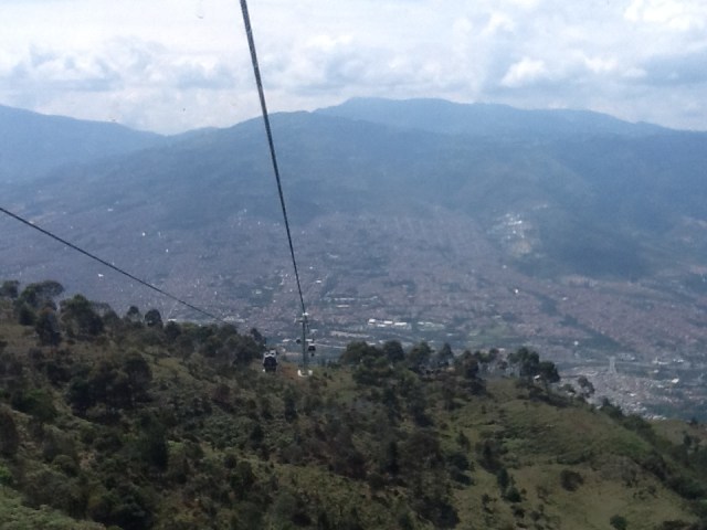 Medellin from gondola