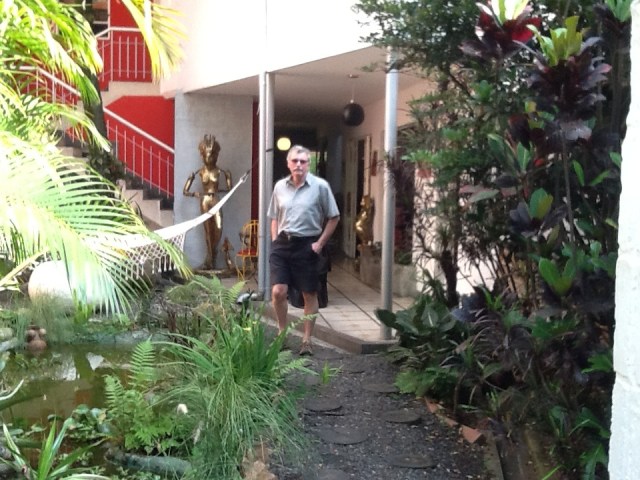 Jim at the Urban Buddha in Medellin