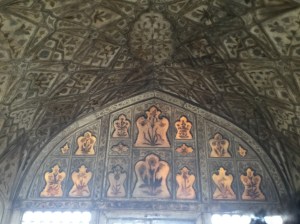 Marble is translucent so when sun shines this is how it looks - absolutely beautiful