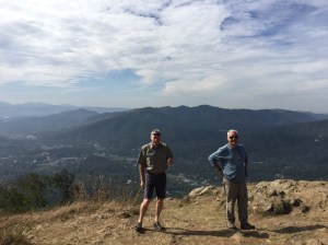Jim and Yves overlooking Lake Periyar